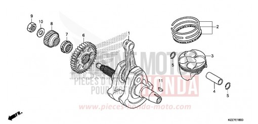 VILEBREQUIN/PISTON CRF250RLAK de 2019